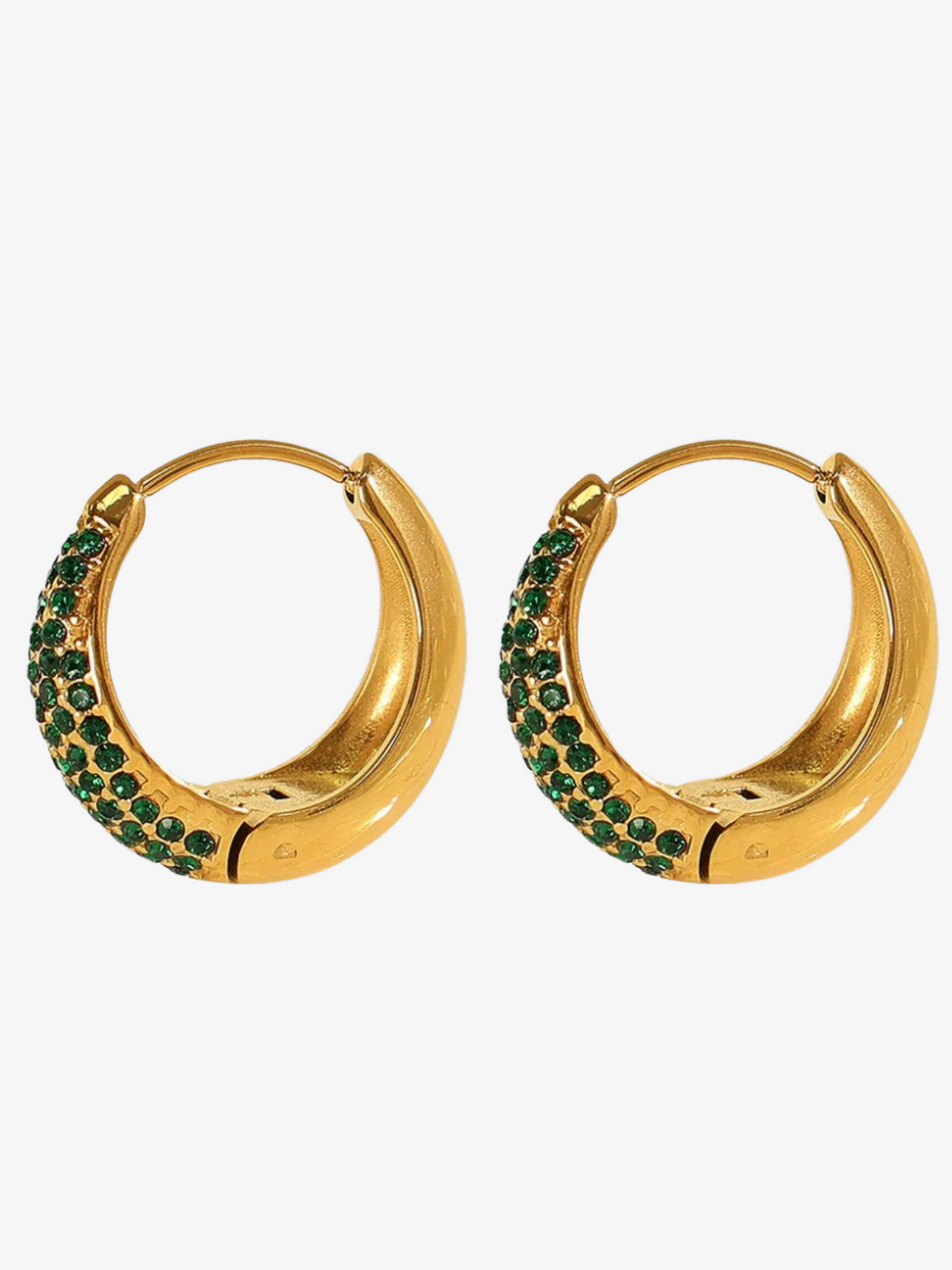 Carsen Zircon Hoop Earrings