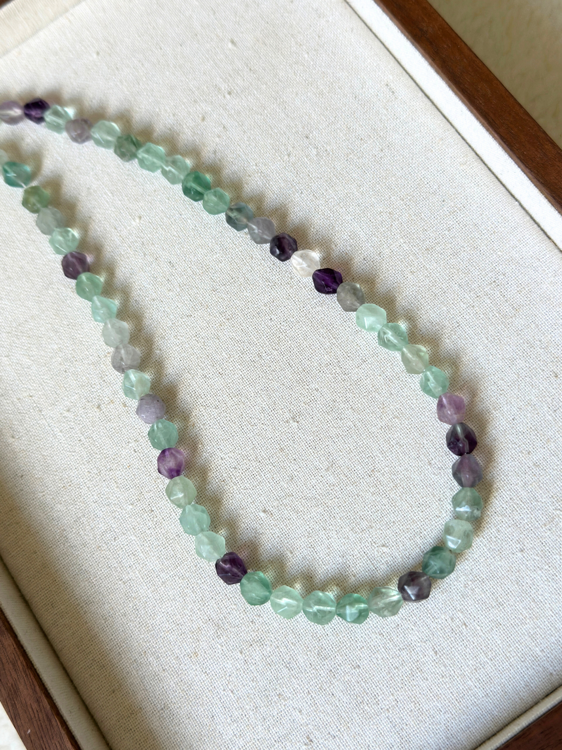 Talia Faceted Fluorite Gemstone Necklace