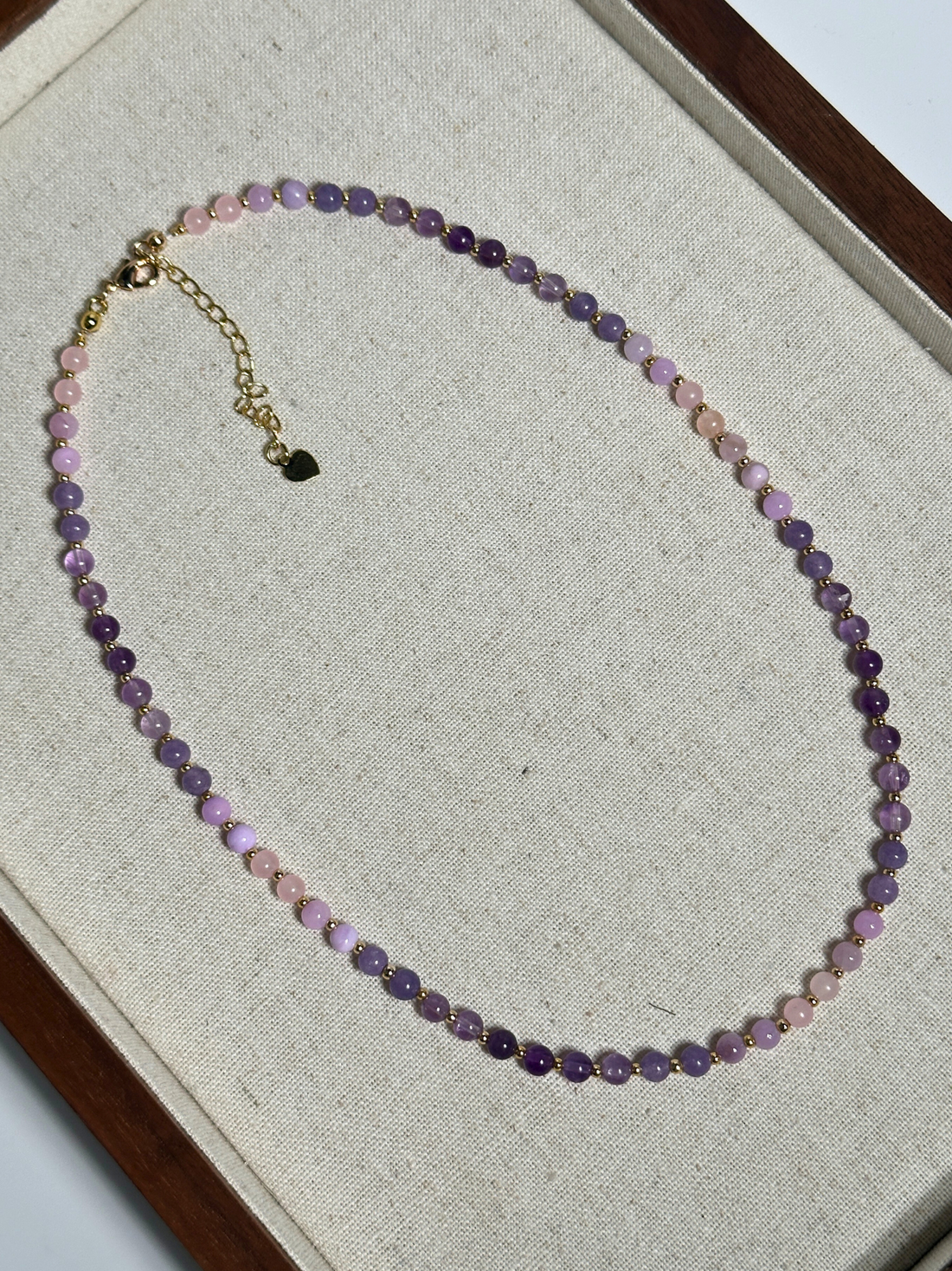 Daphney Gradient Purple Natural Stone Necklace