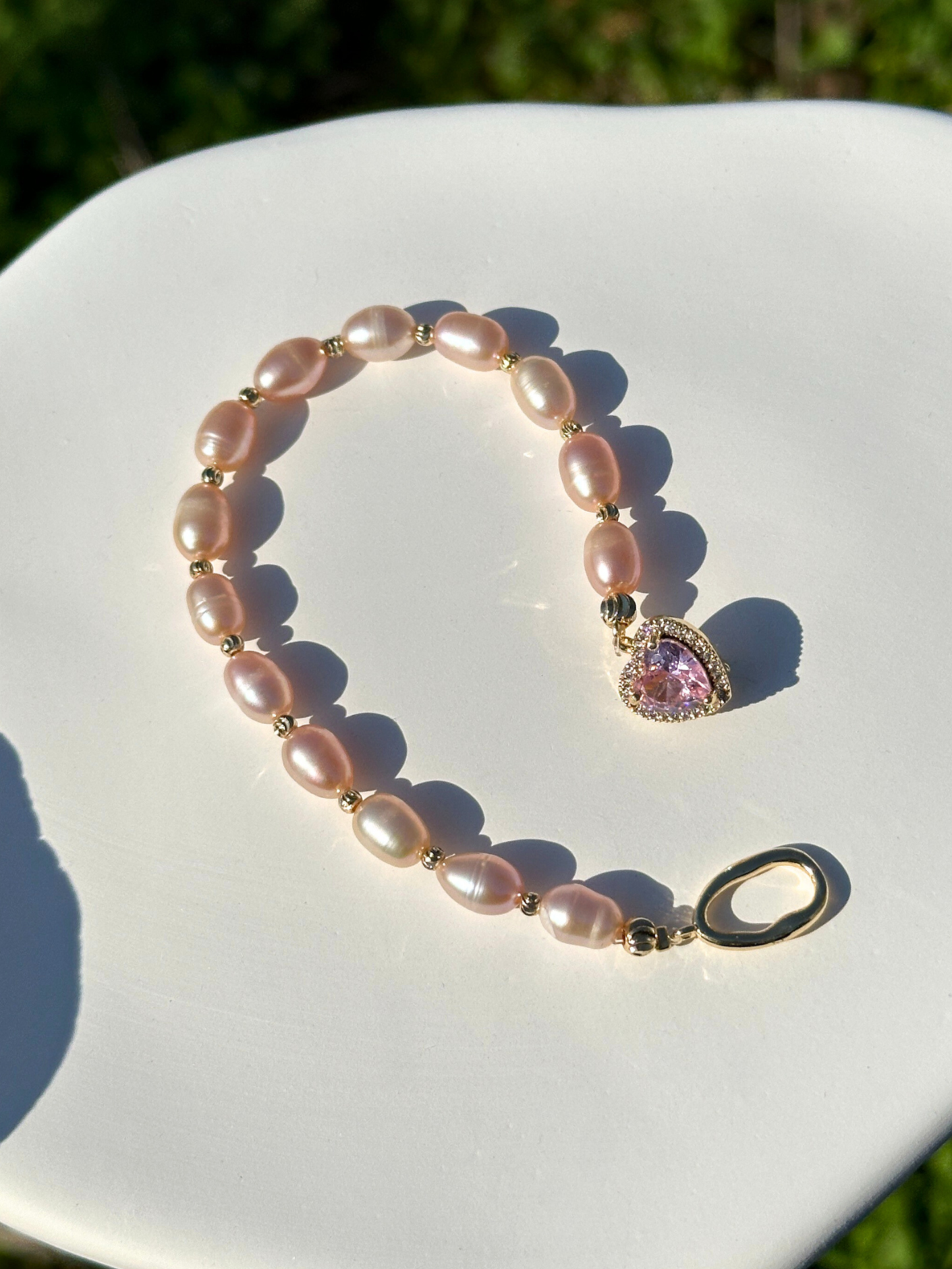Asia Pink Freshwater Pearl Bracelet