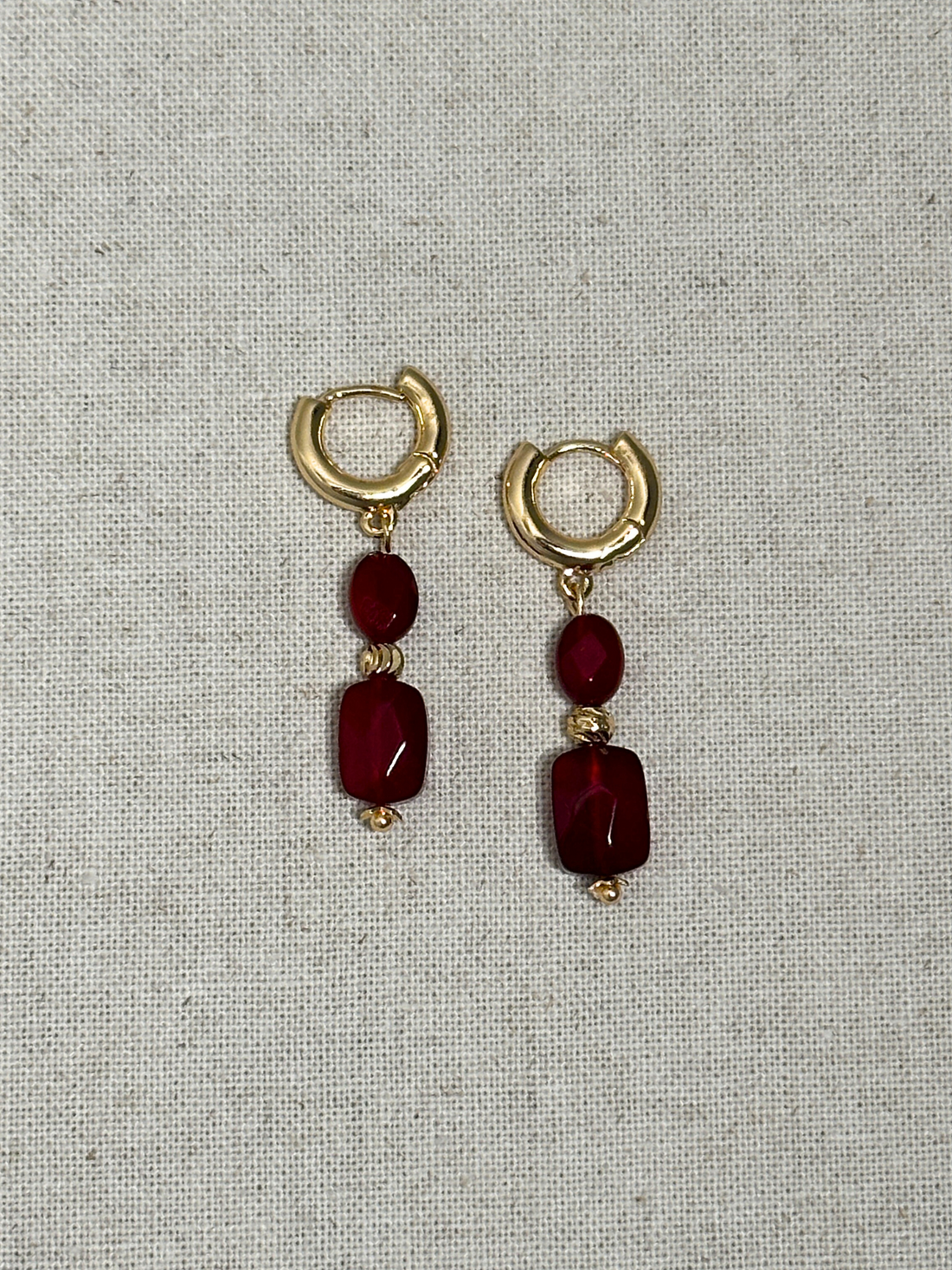 Gisela Ruby Drop Earrings