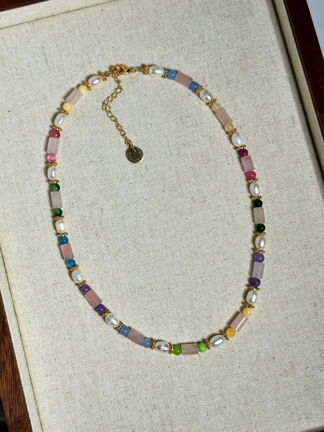 Isolde Gemstone & Pearl Choker