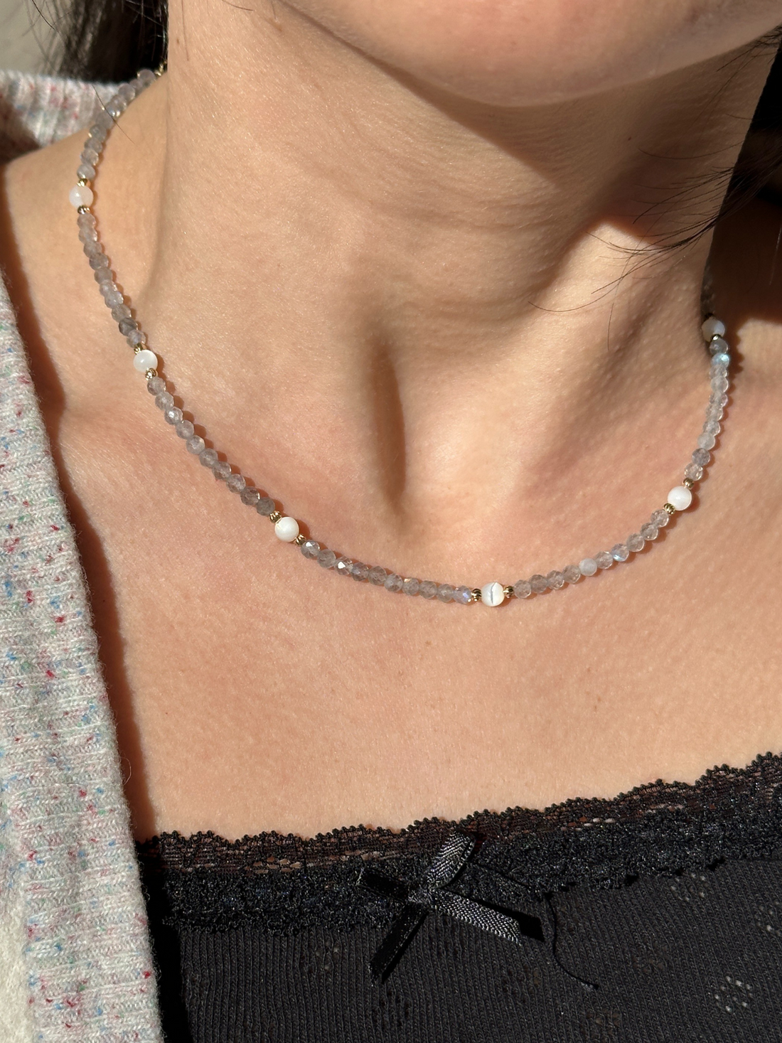 Elia Labradorite & Moonstone Necklace