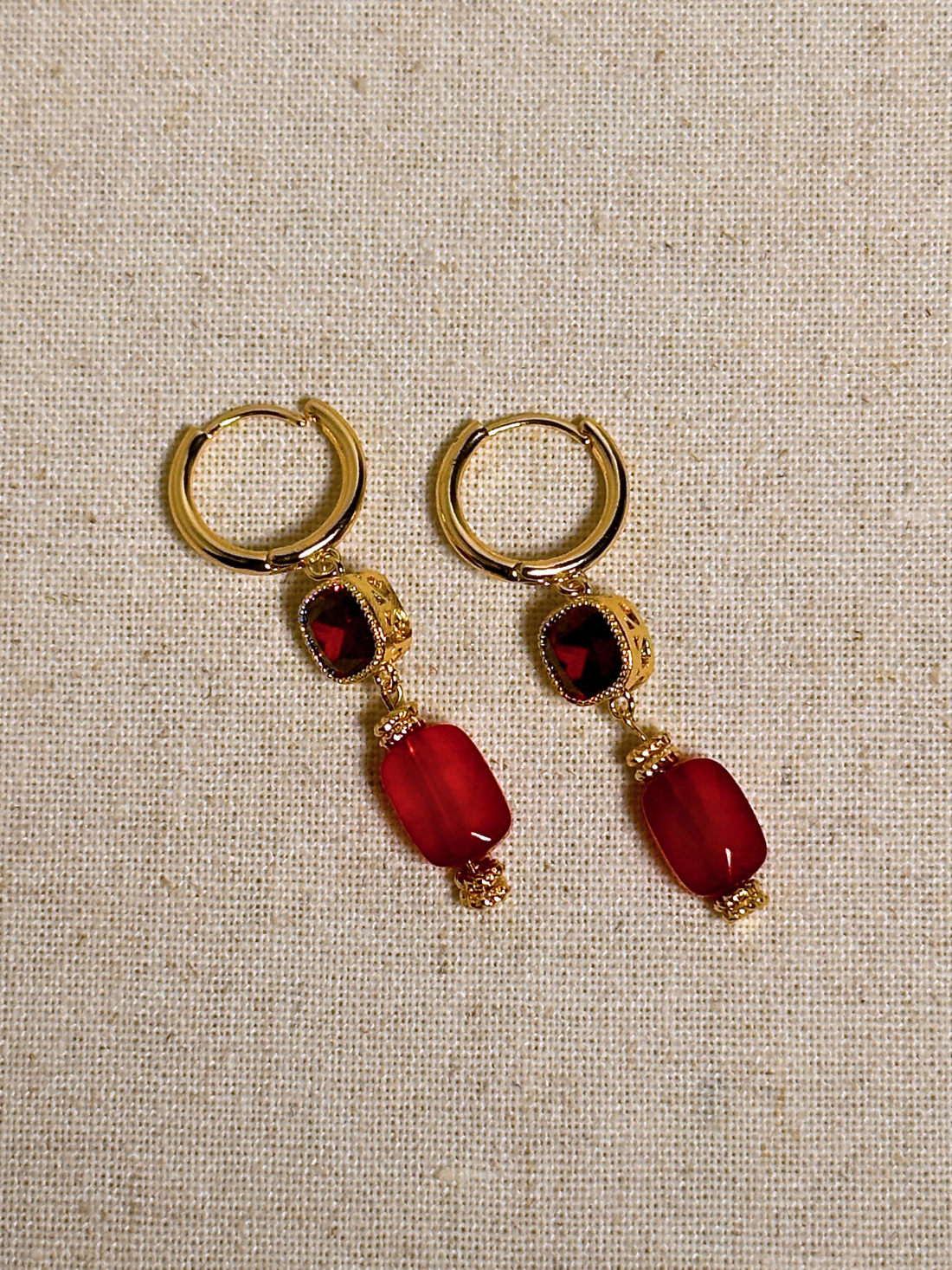 Ivanna Ruby Drop Earrings
