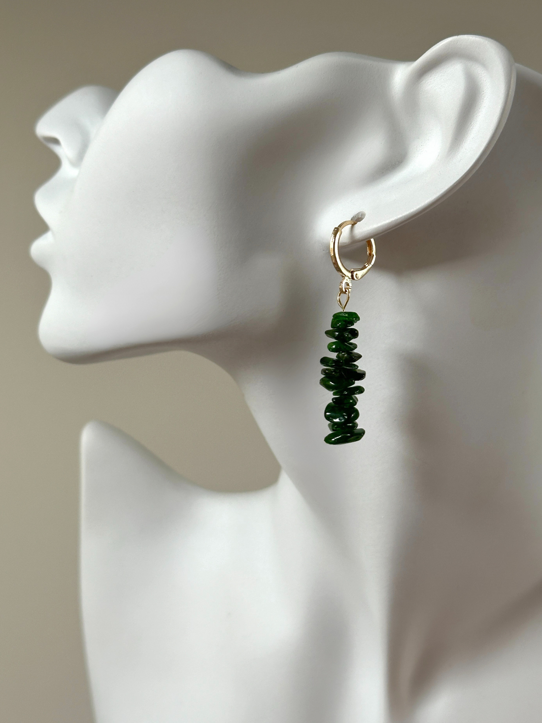 Noura Emerald Drop Earrings