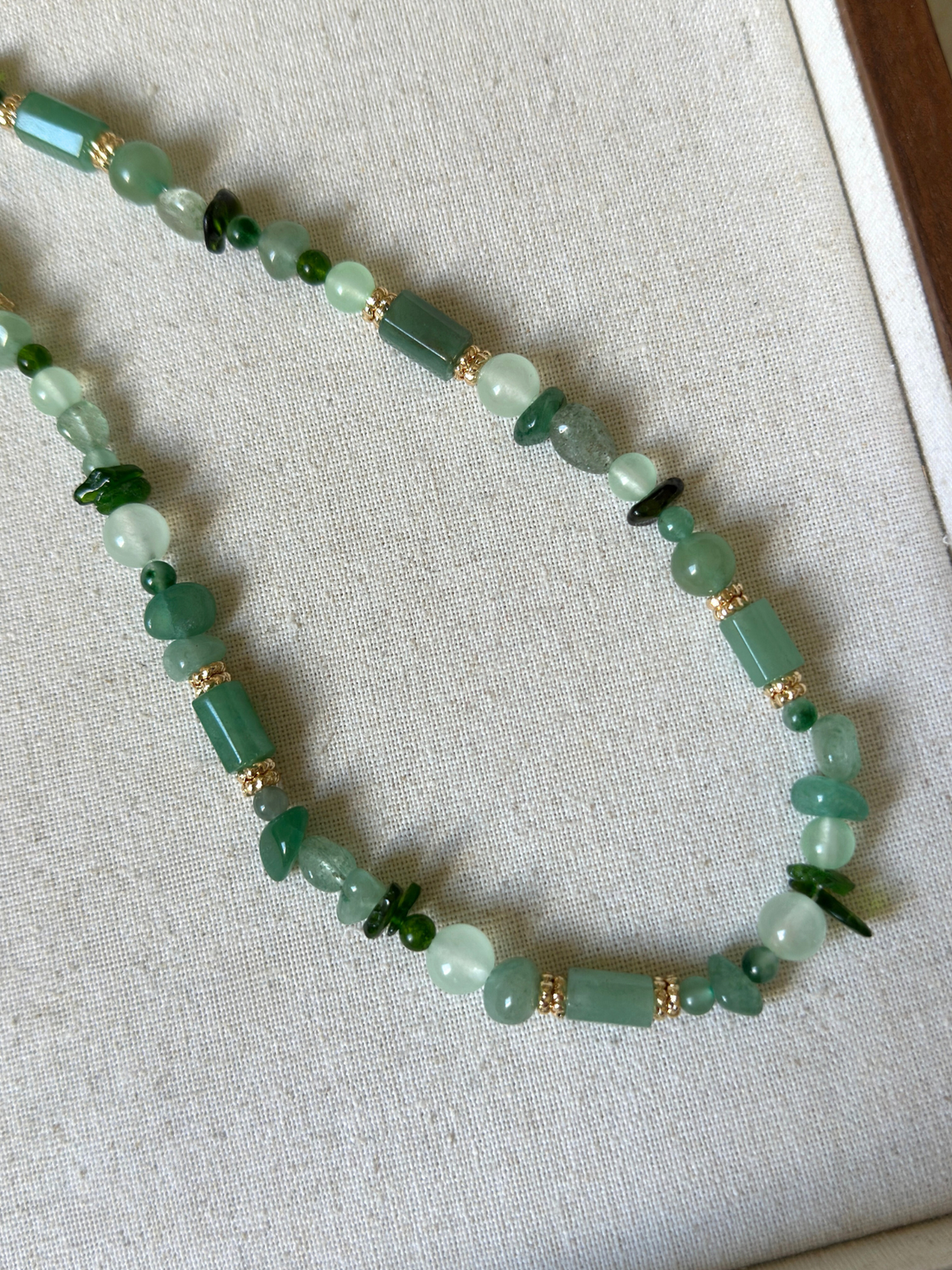 Lena Aventurine & Emerald Necklace