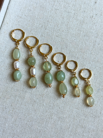 Dasha Labradorite &  Peridot Drop Earrings