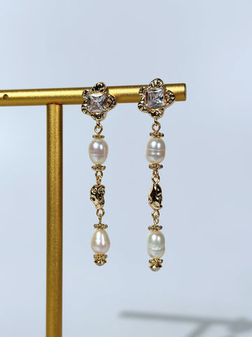 Artemis Freshwater Pearl Drop Earrings