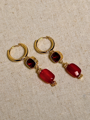 Ivanna Ruby Drop Earrings