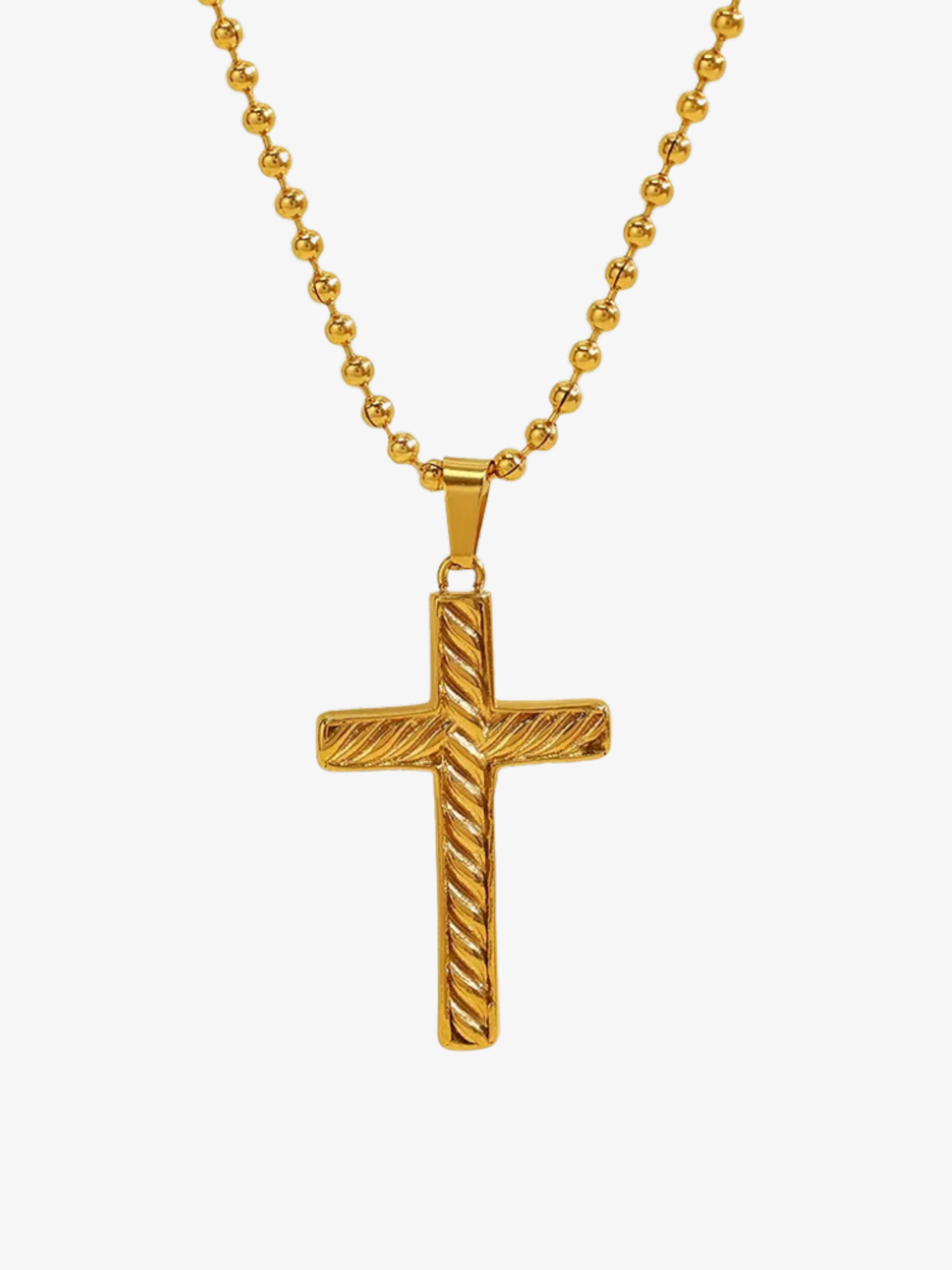Saya Minimal Cross Pendant Necklace