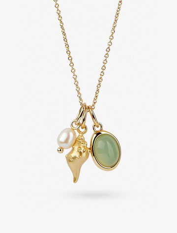 Aventurine Triple Charm Necklace