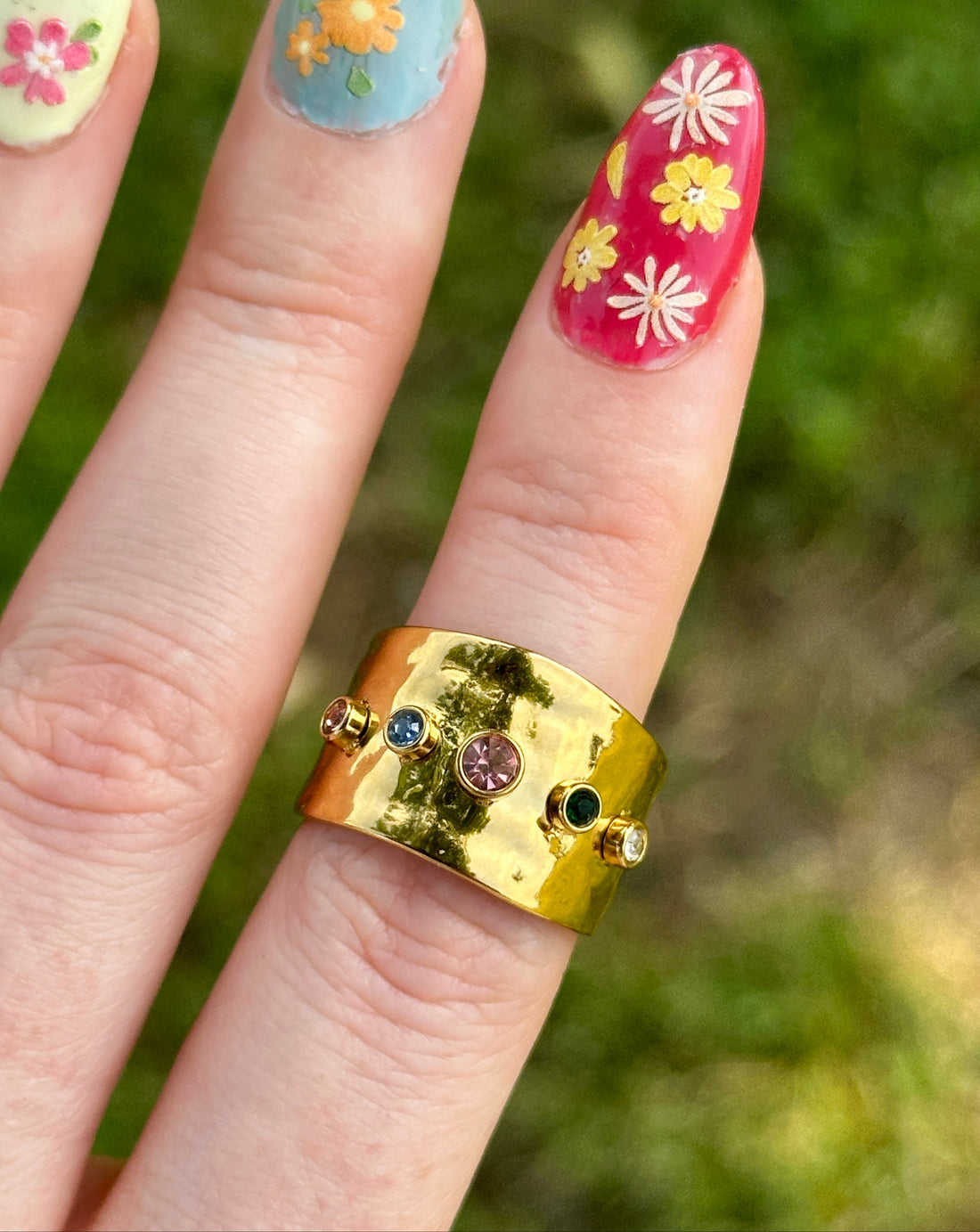 Maya Rhinestone Statement Ring