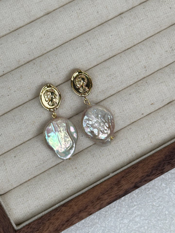 Laura Baroque Pearl Earrings