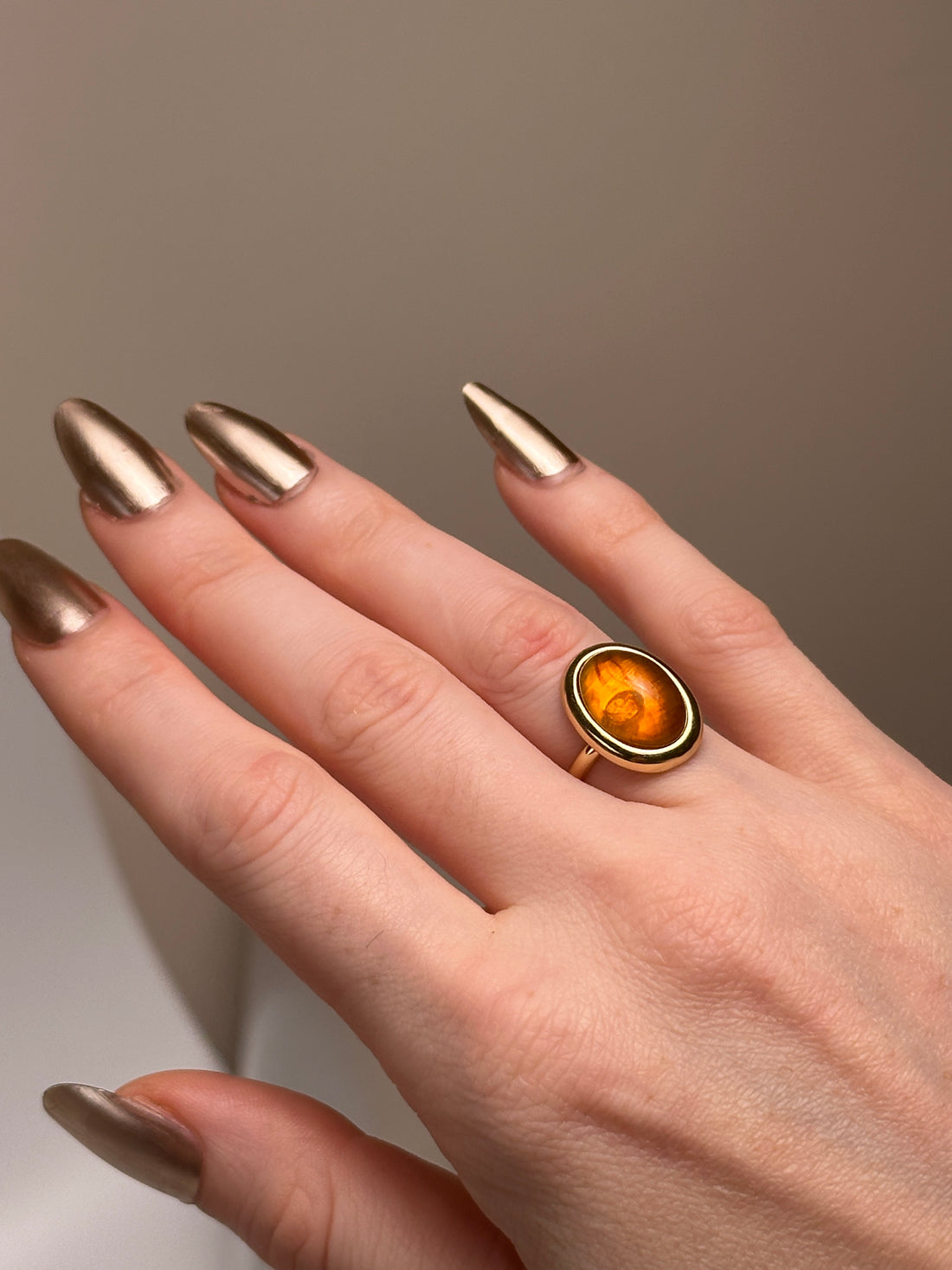 Yara Amber Resin Ring