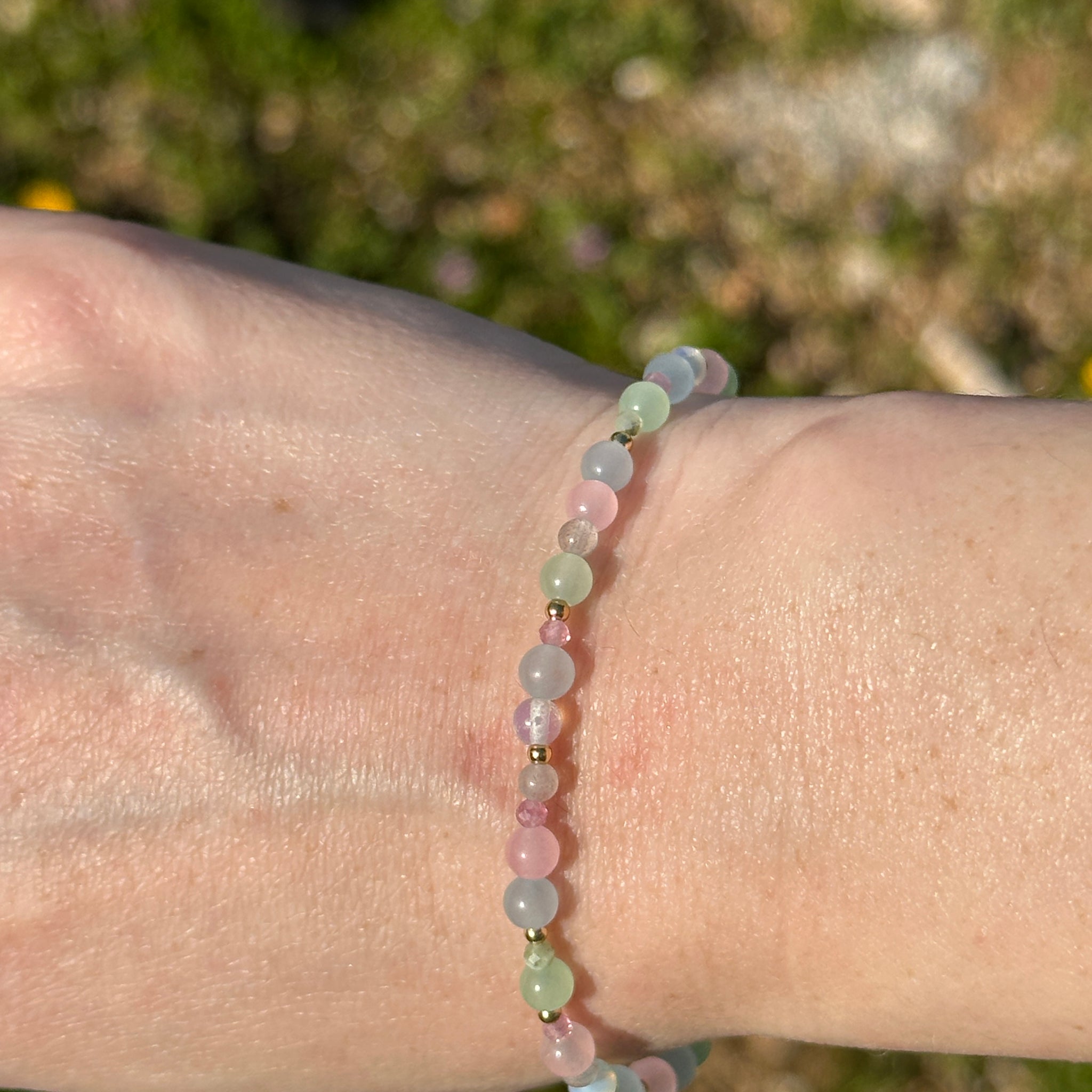 Nia Minimal Mixed Gemstone Bracelet