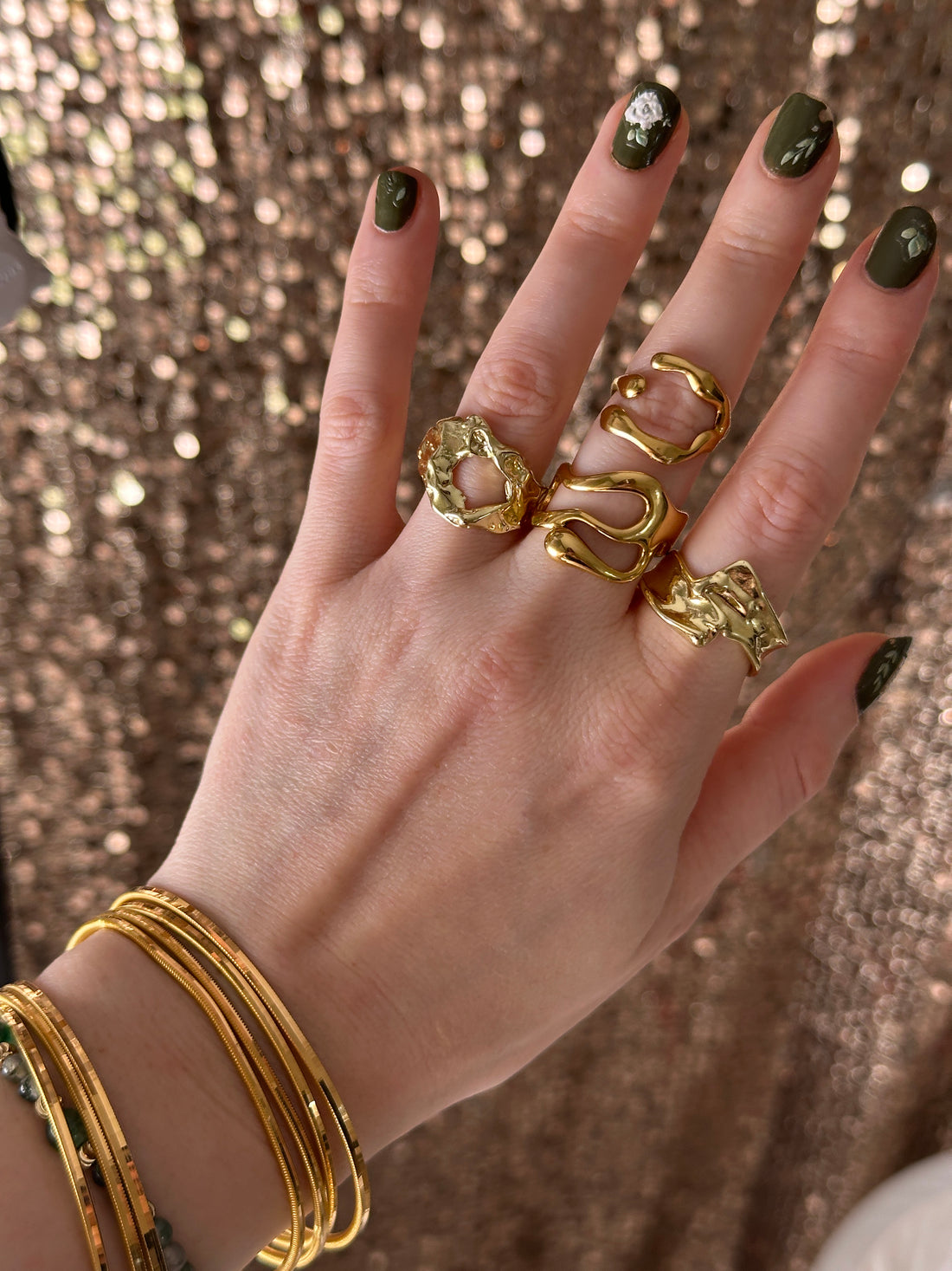 Callie Sculptural Open Ring