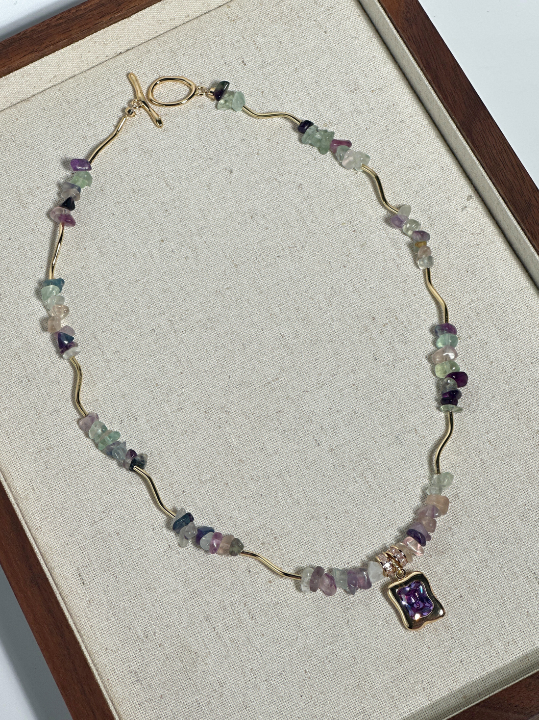 Liana Flourite Pendant Necklace