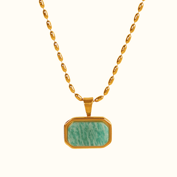 Carlynn Square Amazonite Necklace