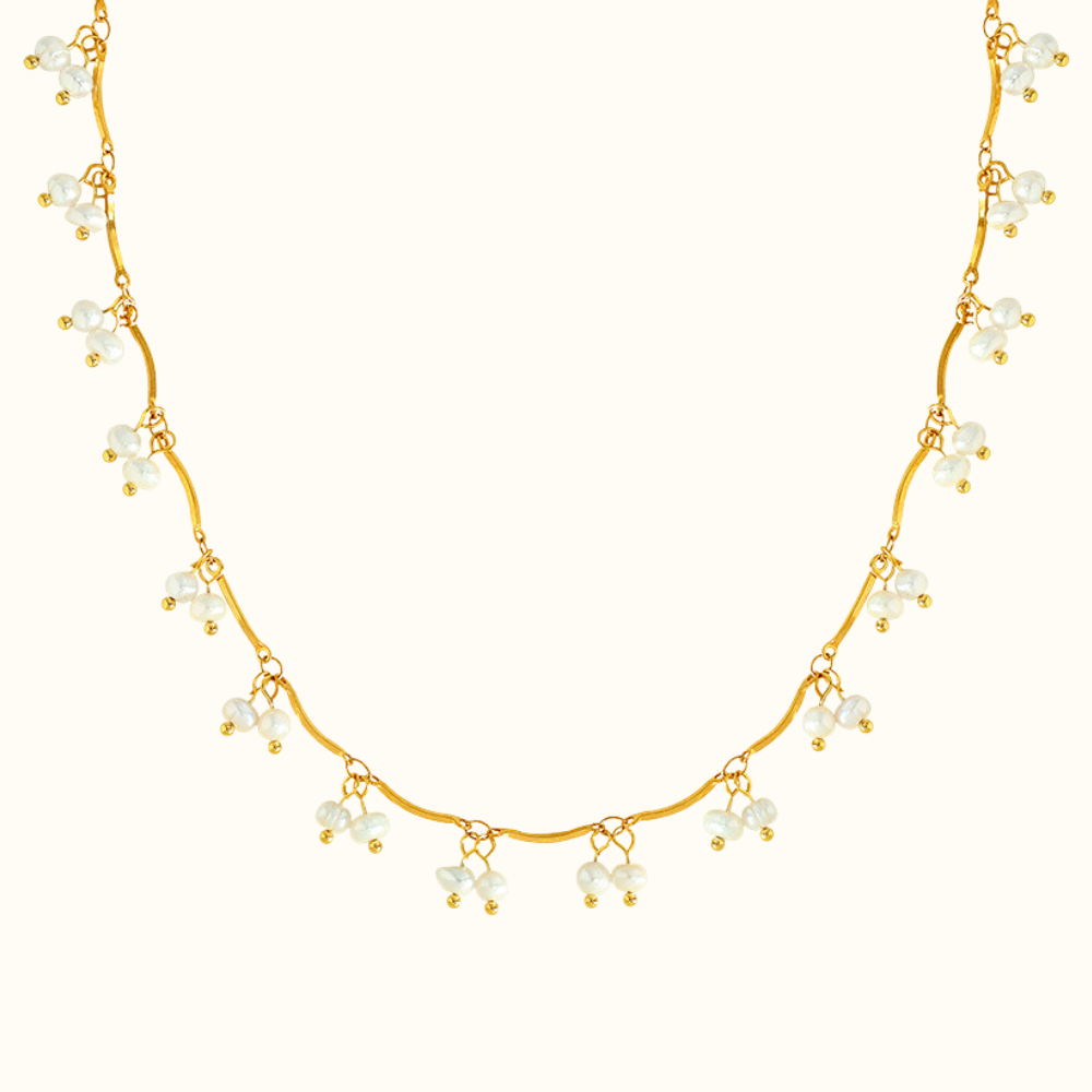 Miroslava Freshwater Pearl Tassel Necklace