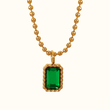 Emmajean Glass Stone Necklace