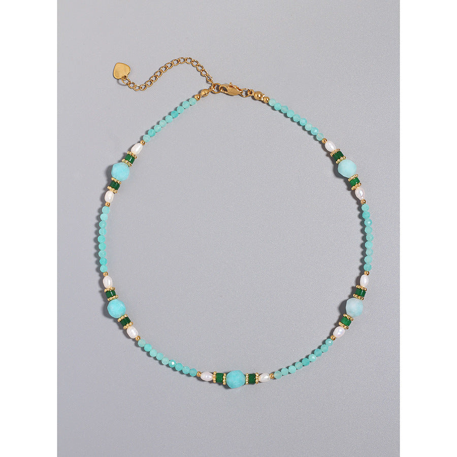 Jacquelin Delicate Pearl Necklace - Necklace (38-43cm adjustable) [JN67UXQM]
