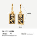 Sama Enamel Tarot Drop Earrings - Style 4 [OLLI13QA]