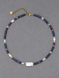 Venus Lapis Pearl Necklace - Style A (38+5cm) [6P3L88H4]