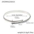Chloey Zircon Snake Buckle Bracelet - Steel with White Zircon [KHWWSOXG]