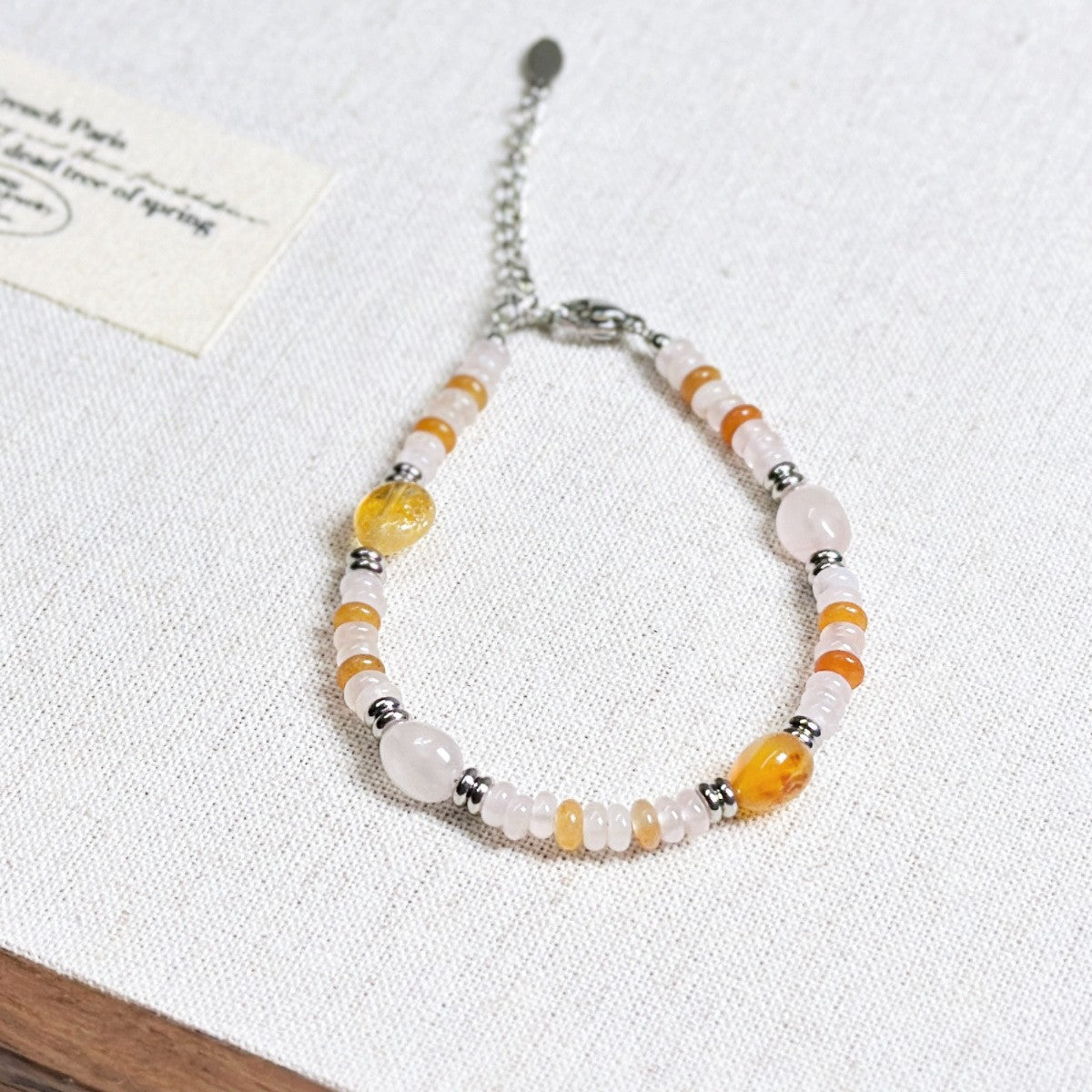 Lenore Dongling Jade Abacus Necklace - Red Agate Crystal Bracelet [S3W88X5E]