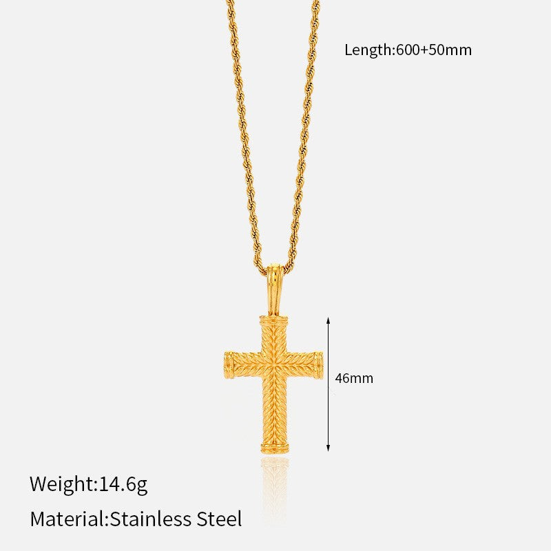 Eve Retro Cross Necklace - Style 14 [J2IMZ04W]