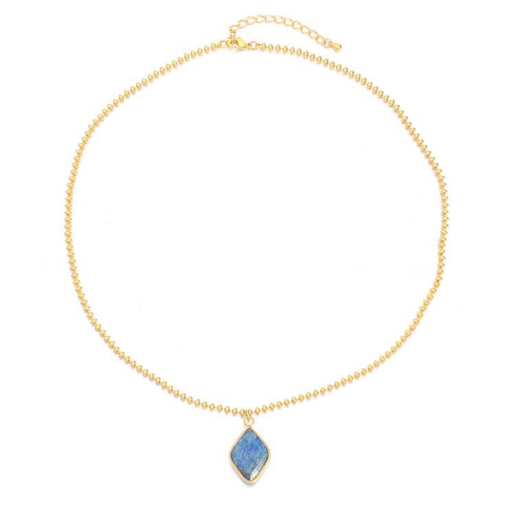 Kenzlie Retro Beaded Apatite Necklace - Natural Stone Necklace 8 [AQ63TB9I]