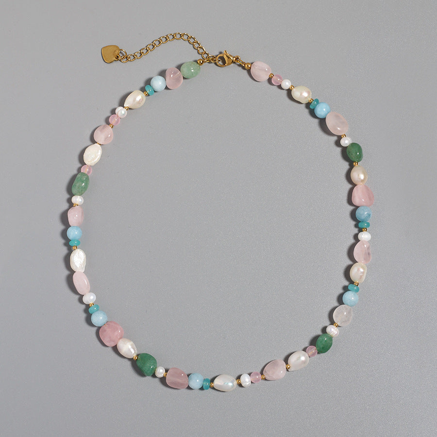 Hareem Colorful Beaded Jewelry Set - Necklace (38+5cm) [3JUH1Y1B]