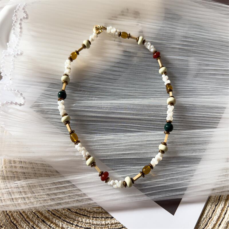 Samyra Natural Shell Necklace - Necklace [S64Z1T7H]