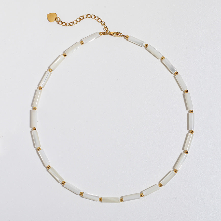 Evelin Delicate Shell Necklace - A Necklace [DKPSA86V]