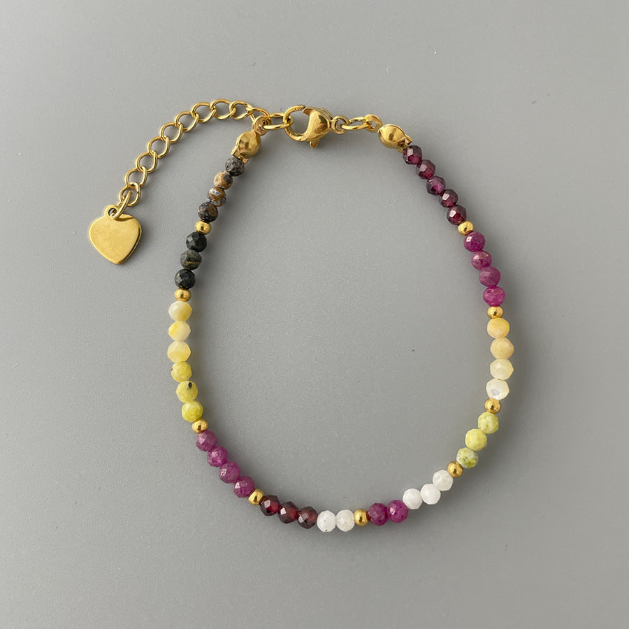Thais Delicate Beaded Charm Bracelet - Bracelet (17+3cm) [NZDABJ4B]