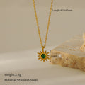 Joseline Emerald Geometric Necklace - Sunflower Style 16 [VUW8OOVF]