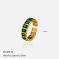 Ilyana Cubic Zirconia Ring - Green [Q88FB9RK]