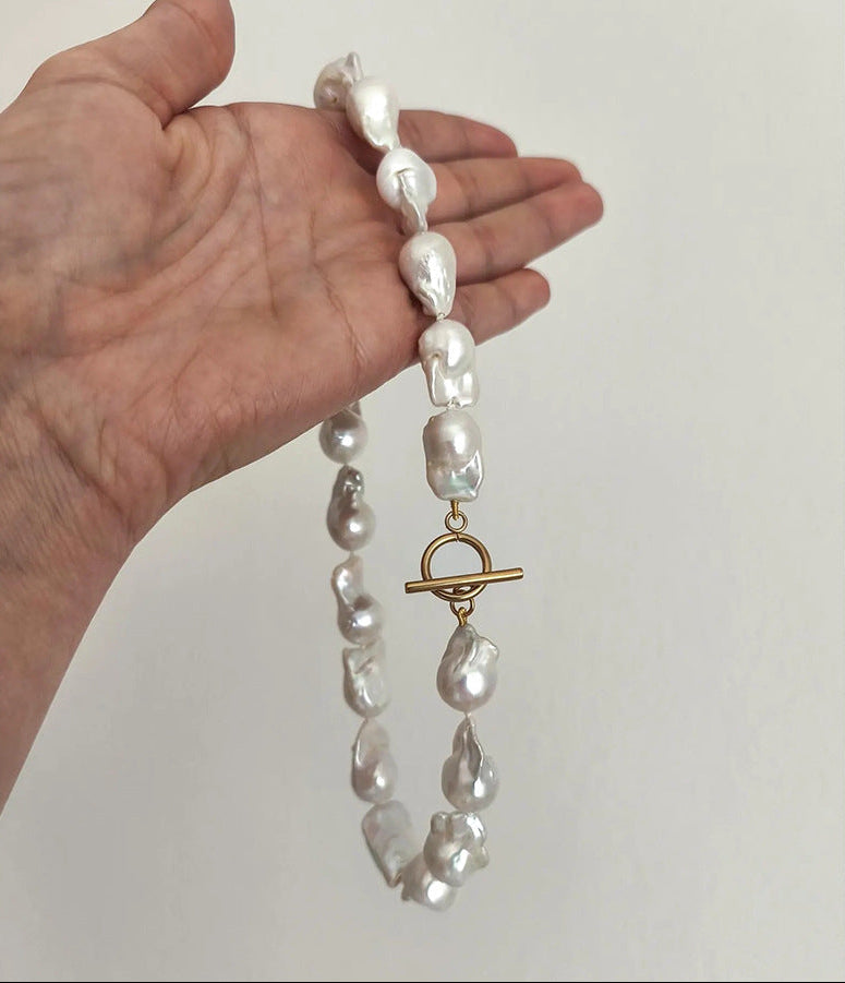 Amora Baroque Pearl Set - Necklace (43cm) [Q3352XF1]