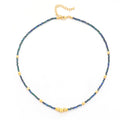 Kenzlie Retro Beaded Apatite Necklace - Natural Stone Necklace 9 [3FBLCS83]