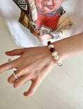 Doreen Freshwater Pearl & Agate Jewelry - Cook Natural Pearl Bracelet [WTQWJBJP]