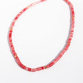 Nubia Stone Beaded Necklace - Watermelon Crystal [6XW8KZFT]