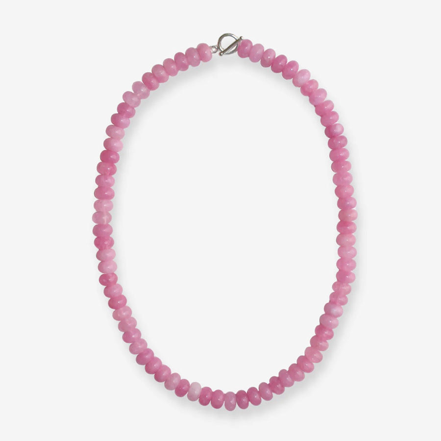 Pessy Colorful Natural Stone Necklace - Style C (43cm) [DWSK9HS3]