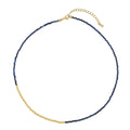 Kenzlie Retro Beaded Apatite Necklace - Lapis Lazuli Necklace 3 [HA1HN6RL]