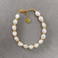Analee Lapis Pearl Bracelet - Pearl Bracelet (17+3cm) [CDS6BOWU]