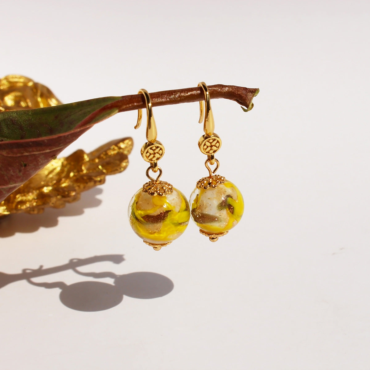 Meadow Glazed Floral Drop Earrings - Style 2 [VSYZVP3E]