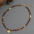 Kenzlie Retro Beaded Apatite Necklace - Devil's Eye Red Beaded Necklace [L8NSZAQV]
