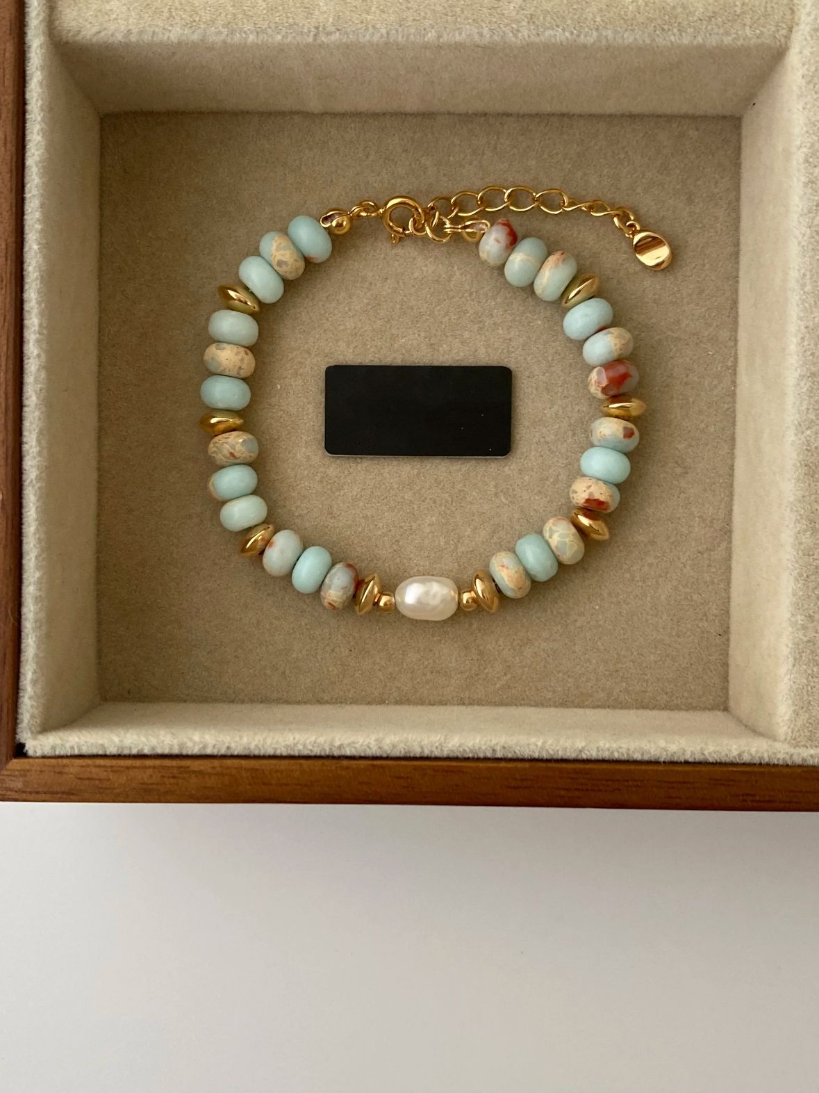 Ammy Natural Pearl Stone Bracelet - Shoushan Stone Style [XCE6A0I8]