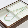 Lenore Dongling Jade Abacus Necklace - Dongling Jade Red Agate Freshwater Pearl Necklace [UT9ABTH8]