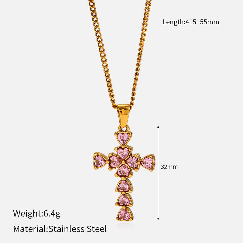 Eve Retro Cross Necklace - Style 5 [47ATQ5T9]