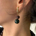 Sabiha Natural Stone Necklace - Earrings A (Pair) [ZBKZXWC9]